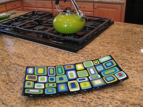 Fused Glass Stacked Plate Glass Art By Margot