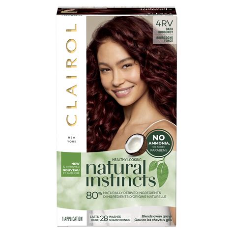 Clairol Nice N Easy Permanent Hair Color 3bg Deep Burgundy 1 Application Hair Dye