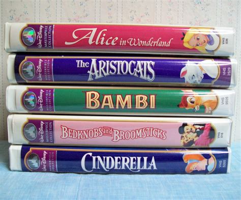 Vintage Disney Vhs Movies Masterpiece Collection Alice In Wonderland