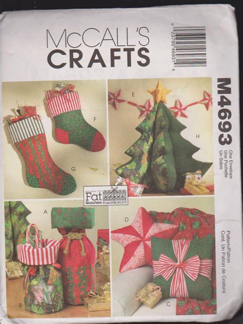 Mccalls 4693 Stocking Ts Stocking Tree Diy Ts Christmas Items