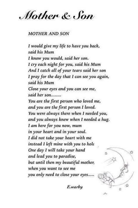 For A Mother Who Lost Her Son Thank You David Loved Ones In Heaven