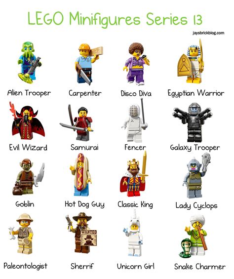 First Look At The Characters From Lego Minifigures Series 13