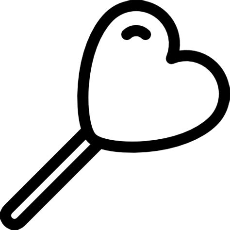 Coeur Incliné Lollipop | Icons Gratuite