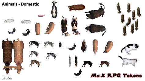 Max Rpg Token Pack Domestic Animals By Milosh Andrich On Deviantart