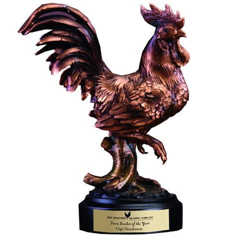 Bronze Rooster Trophy Bronze Rooster Award Statue Paradise Awards