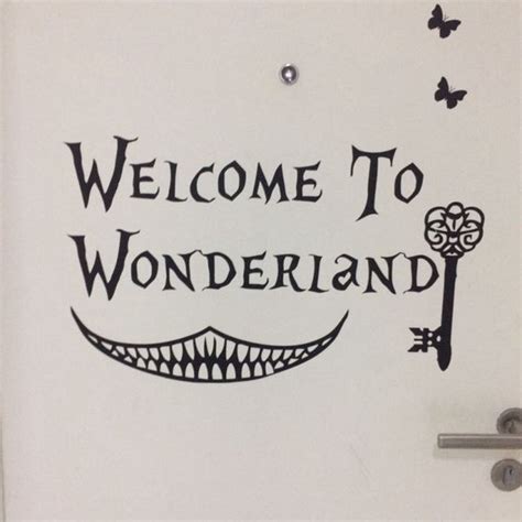 Welcome To Wonderland Wall Decal The Decal House