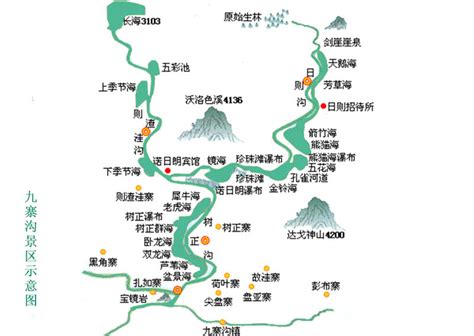 Maps Of Jiuzhaigou Valley In Ngawa Sichuan China Travel Agency