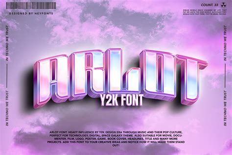 Arlot Y2k Font On Behance