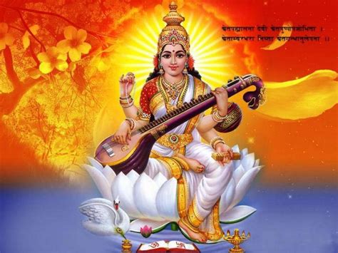 Download Graceful Saraswati Devi The Goddess Of Knowledge And Art