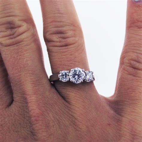 View forevermark® three stone rings. Platinum EGL 1.03ct Round Three Stone Diamond Engagement Ring