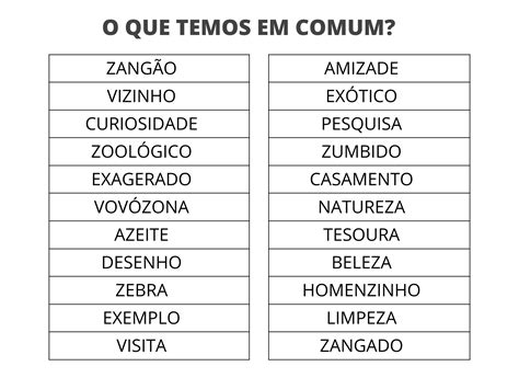 Lista De Palavras Aleatorias