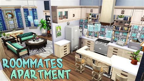 Roommates Apartment 💙 The Sims 4 Apartment Renovation Speed Build