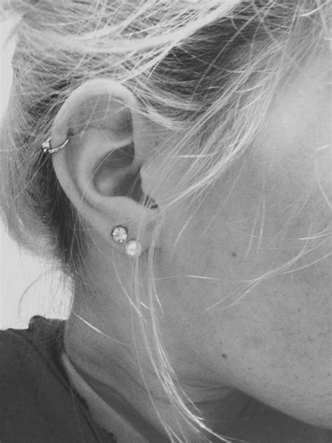 Pin By Jessica Hernandez On Ear Piercings Double Ear Piercings