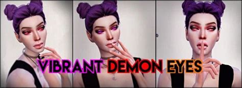Kotiij Vibrant Demon Eyes Sims 4 Downloads Demon Eyes