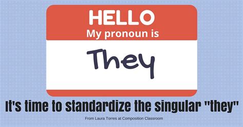 Composition Classroom Its Time To Standardize The Singular They