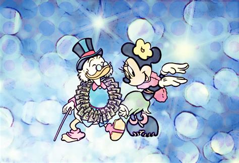 Walt Disney Fan Art Scrooge Mcduck And Minnie Mouse Walt Disney