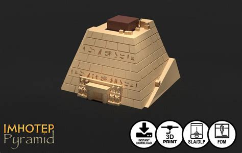 Imhotep Standard Edition Buildings 3d Printer Digital Download Temple