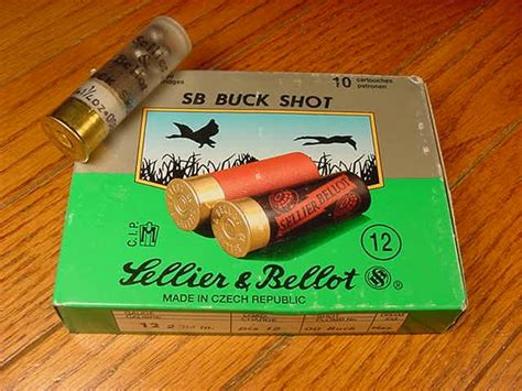 Box 10 Rounds Of Sellier And Bellot 12 Gauge 00 Buckshot