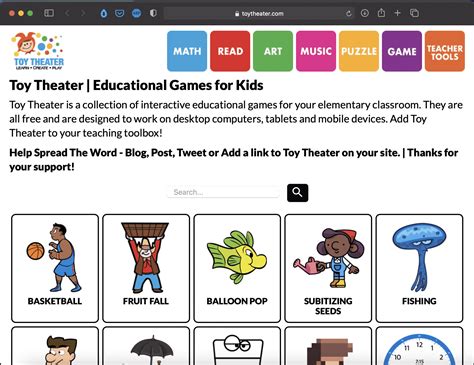 Toy Theater Websites For Teaching And Learning Abakcus