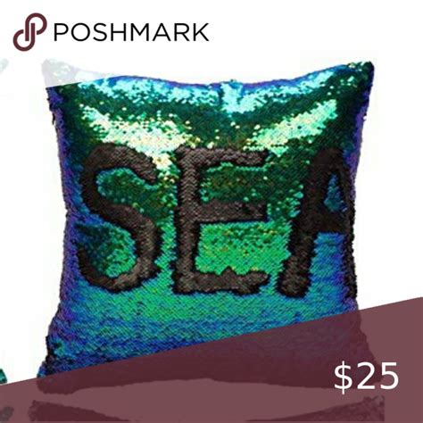 ⭐new⭐ Mermaid Flip Sequin Pillow 16 X 16
