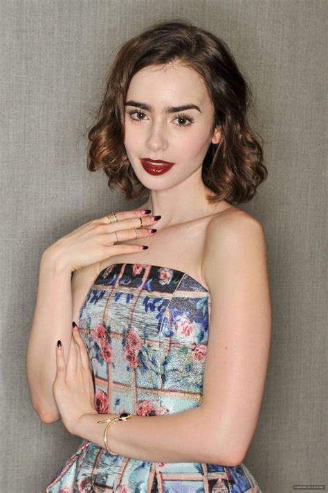 Lily Collins At The Lancôme Pre Bafta Party In London February 2014