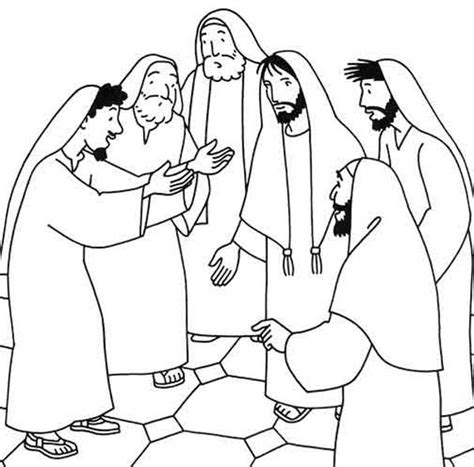 Miracles Of Jesus Heals Sick Person Coloring Page Netart