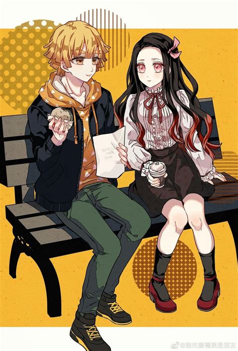 Zenitsu X Nezuko Anime Demon Slayer Anime Anime Love Couple