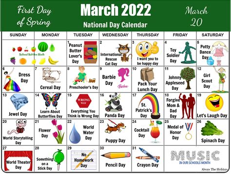 Nationally Recognized Days Calendar 2024 Sabra Clerissa
