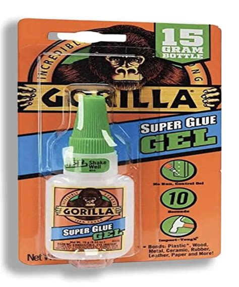 Gorilla Super Glue Gel 15 Gram Clear Pack Of 1 1075 Picclick