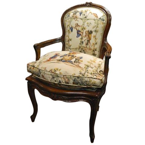 The sale runs through sunday, april 29th (11:59 est). French Carved Walnut Fauteuil Chair, Circa 1840's For Sale ...