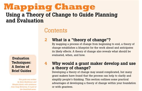 Theory Of Change As The Basis For Strategic Planning Candid Learning