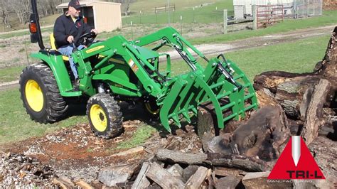 John Deere Sub Compact Grapple From Tri L Manufacturing Youtube