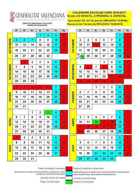 Secretaria Calendari Escolar