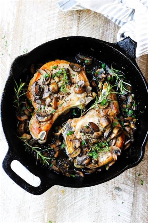 Cook each side for 3 to 4 minutes, or until golden brown. Mushroom Pork Chops Recipe with Garlic and Butter | Recipe ...