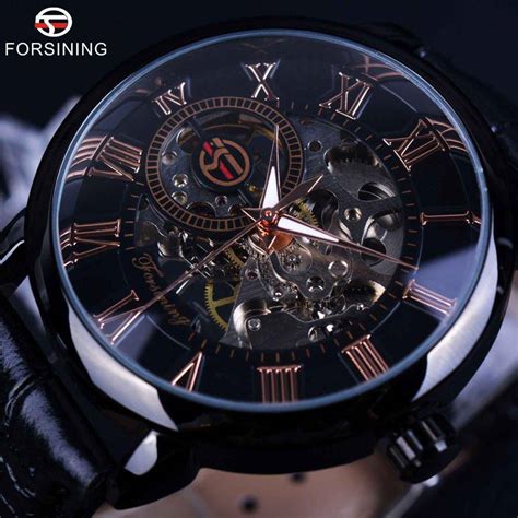 3d Elegant Luxury Mechanical Skeleton Watches For Men Quality Watches