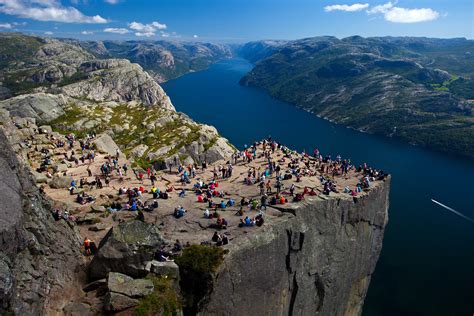 Filepreikestolen Pulpit Rock Lysefjord Norway