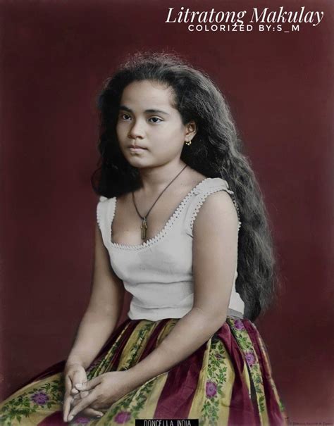 native girl manila philippines about 1880 title doncella india photograph in the national