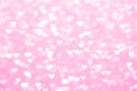 Blur Heart Pink Background Beautiful Romantic Glitter Bokeh Lights