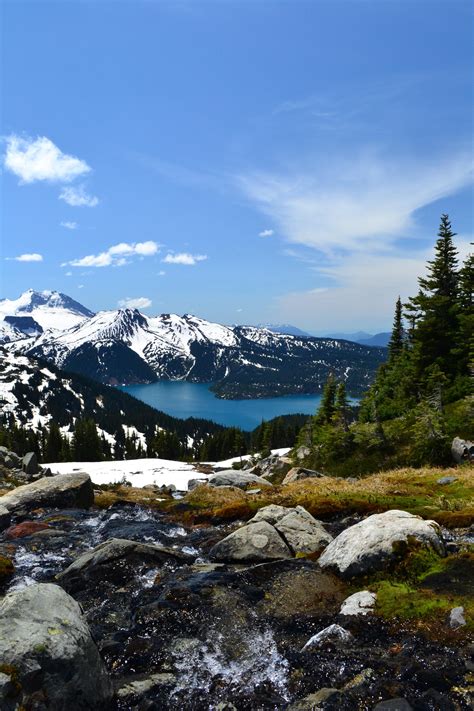 A Beautiful View Of Garibaldi Lake And Mountain In Bc Canada Oc