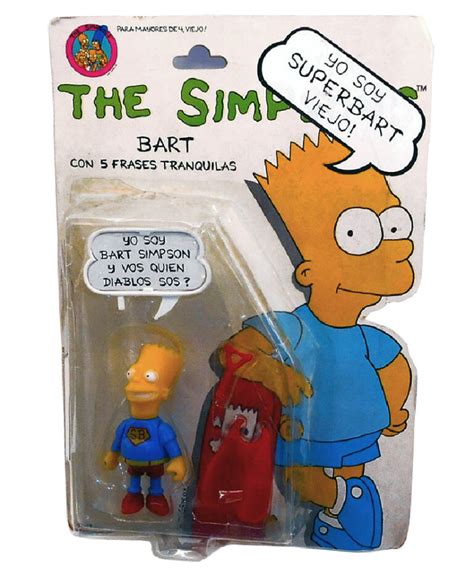 Muñeco De Super Bart Los Simpson Mattel 1990 Juguetes De Colección