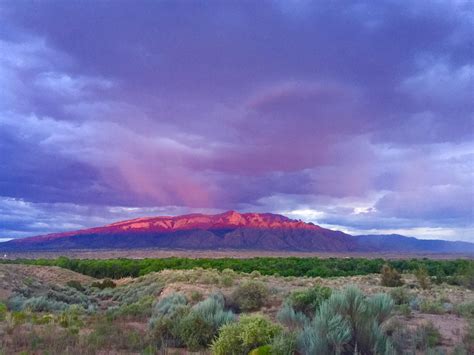 Sandia Mountain Sunset In Rio Rancho Nm Taken By Rose Silva Smith With