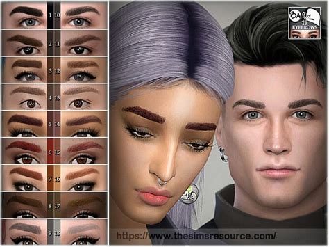 Eyebrows 19 By Bakalia At Tsr Sims 4 Updates