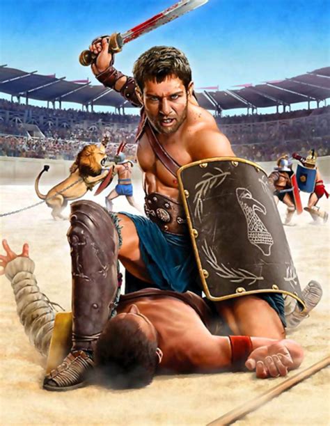 Spartacus The Gladiator In The Ring Roman Gladiators Gladiator