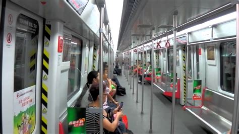 Guangzhou Metro Line 2 This Train Is Bound For Guangzhou South Railway
