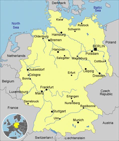 Search and share any place. Germany map, map of Germany