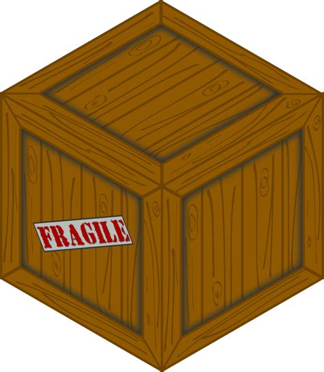 Clipart Isometric Wooden Crate