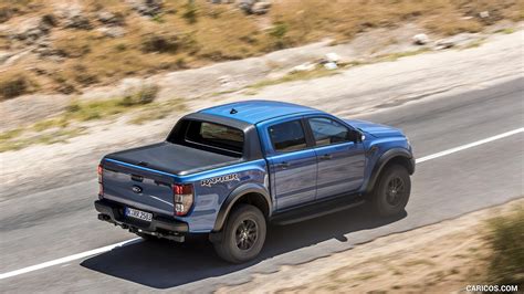 2019 Ford Ranger Raptor Color Performance Blue Rear Three Quarter