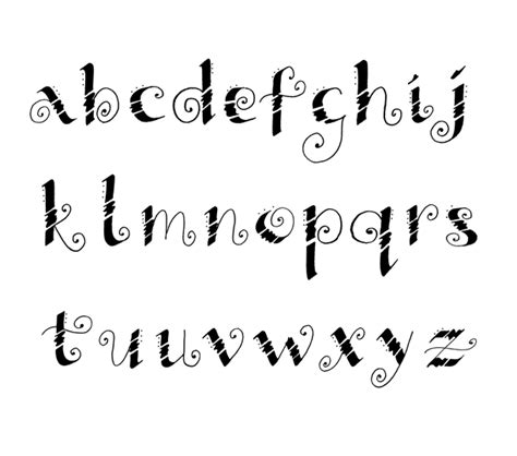 Alphabet Calligraphy Fonts Styles