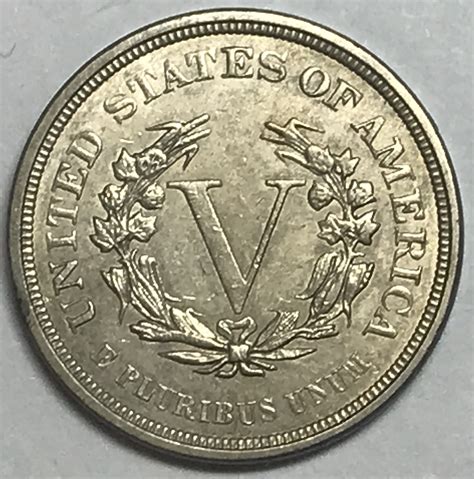 1883 No Cents Variety Liberty V Nickel High Grade Uncirculated