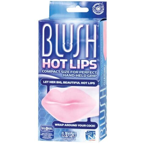 Ur3 Blush Hot Lips Stroker Clear Mouth Blow Job Male Masturbator Oral